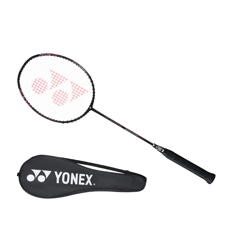 Yonex Racket Carbon - Raquete de Badminton YONEX NF002CR Pré-ajustada