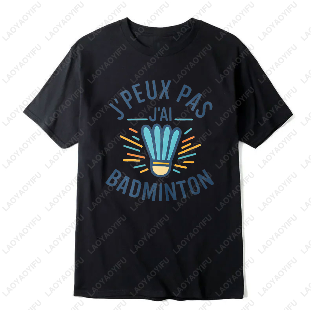 Badminton Quotes Short - Camiseta feminina com design gráfico de